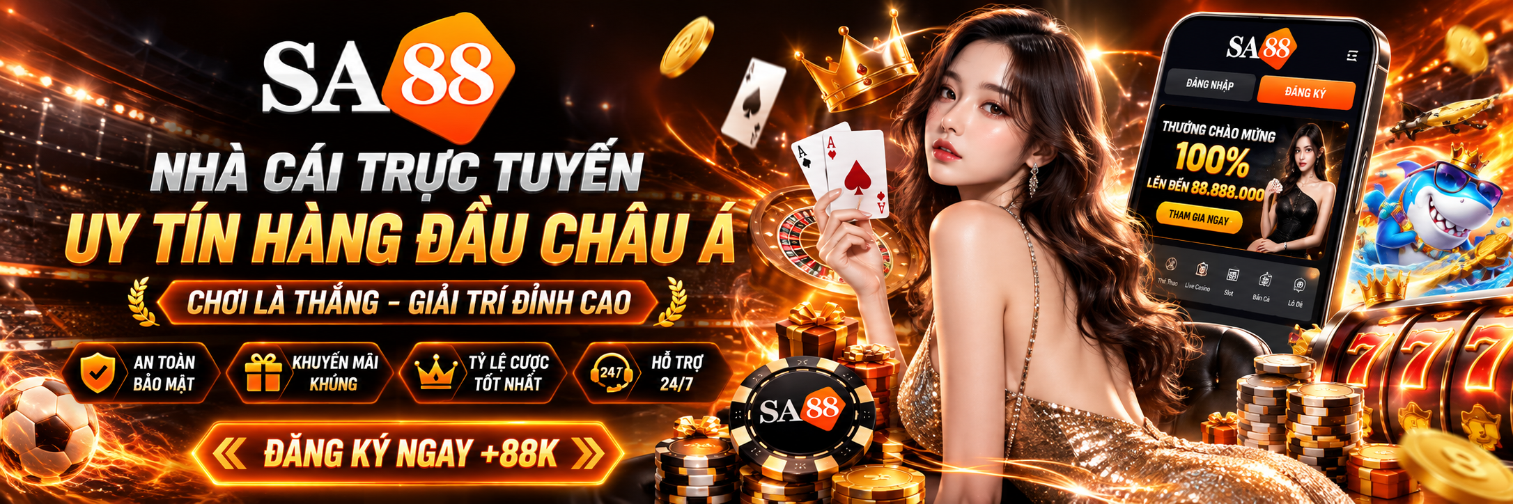 SA88 - Nhà Cái Trực Tuyến Uy Tín Hàng Đầu Châu Á